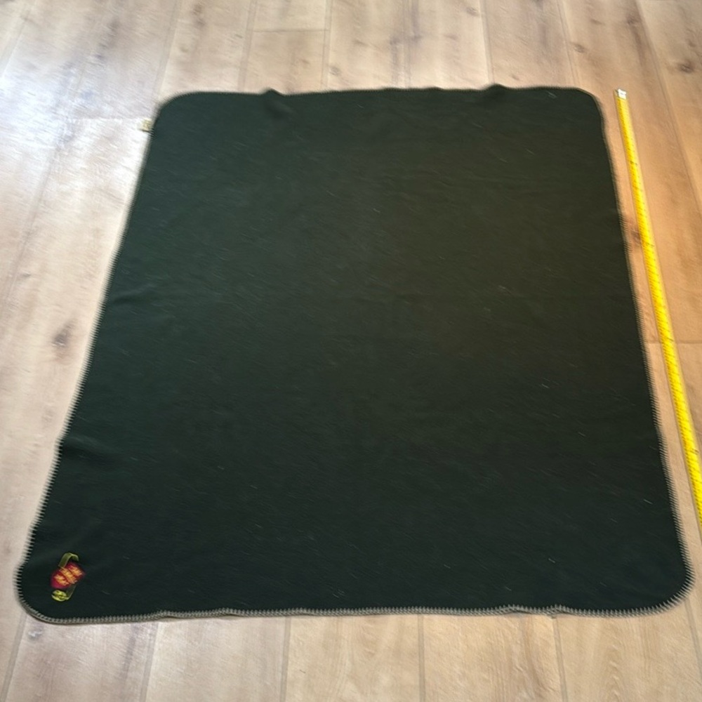 Woolrich Dark Green Wool Throw